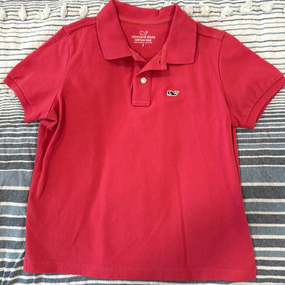NEW Vineyard Vines Nantucket Red Polo Shirt